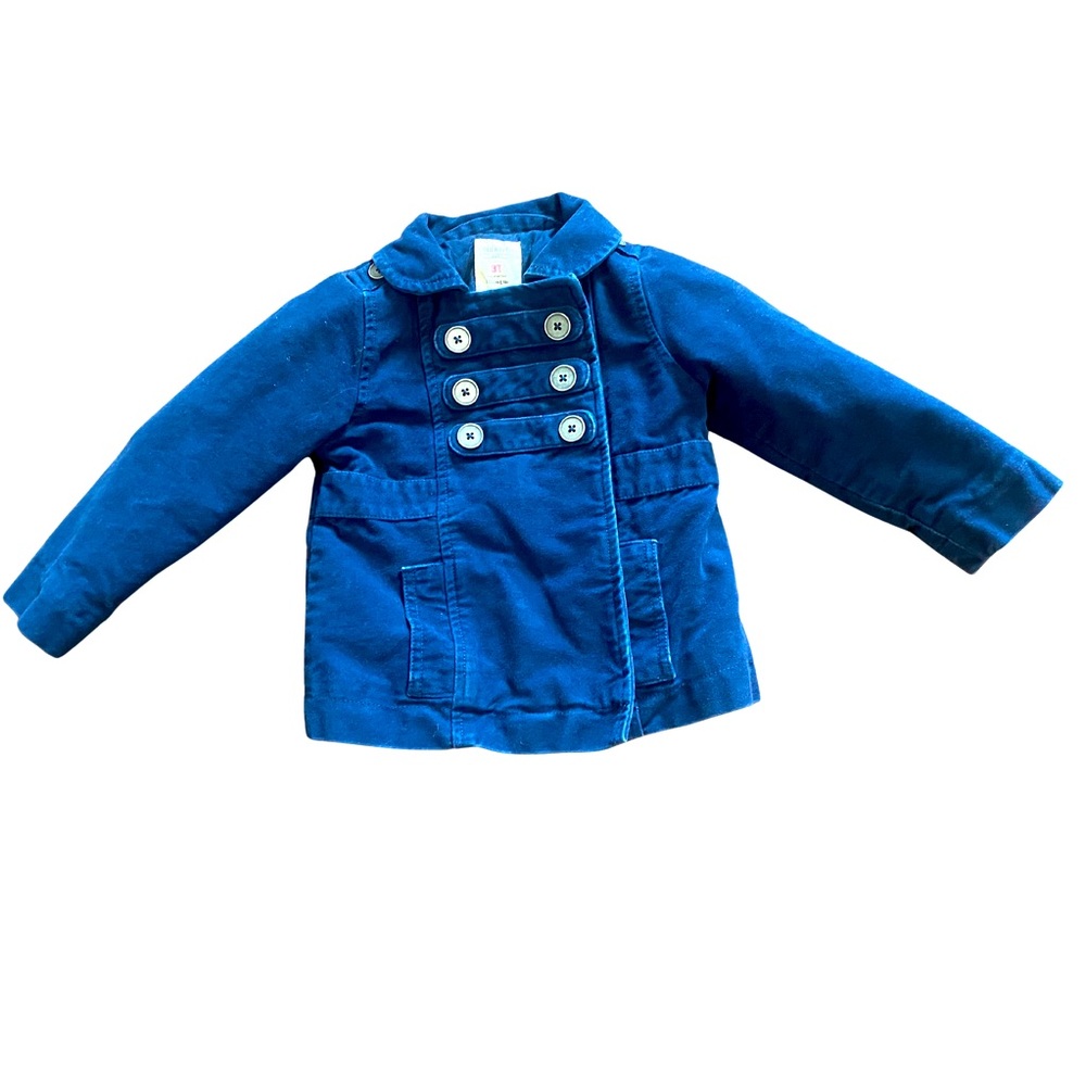 Old Navy Vintage Kids' Navy Pea Coat, with Collar & Pockets, Size 3T